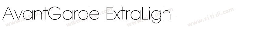 AvantGarde ExtraLigh字体转换
